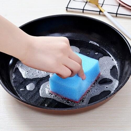 10pc Household Dishwashing Sponge Wipe Double-sided Dishwashing Sponge Cleaning Dish Cloth Rags Kichen Cleaning Supplies