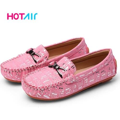 2020 Genuine Leather Children Shoes for Girls Mocassins Soft Kids Shoes Girl Casual Boy Shoes Child Flat Slip On Loafers