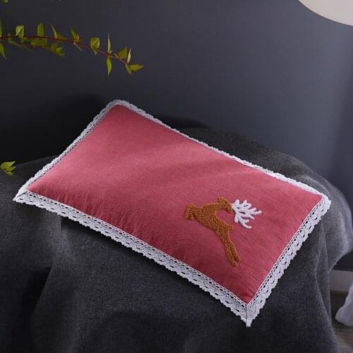 30x50cm 100% Washable Buckwheat Pillow Orthopedic Neck Pillows Cotton Embroidered Washable Cover Kids Children Sleeping Pillow