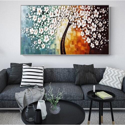 Abstract Money Trees Canvas Paintings On The Wall Posters And Prints Modern Home Wall Decorative Canvas Pictures For Bed Room
