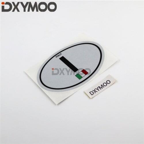 Car Sticker Decals Warning Letters Italy I Tank DIY Decoration Bumper 12x7.8cm