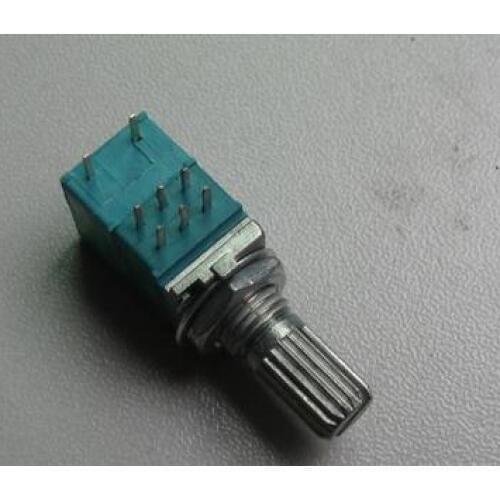 Free Shipping! 1pc 09 type full closure volume potentiometer With switch double potentiometer B50K