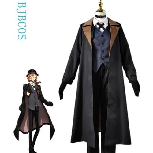 Chuya Nakahara Cosplay Bungou Stray Dogs Costume Port Mafia Anime Cosplay Chuya Nakahara Costume Men