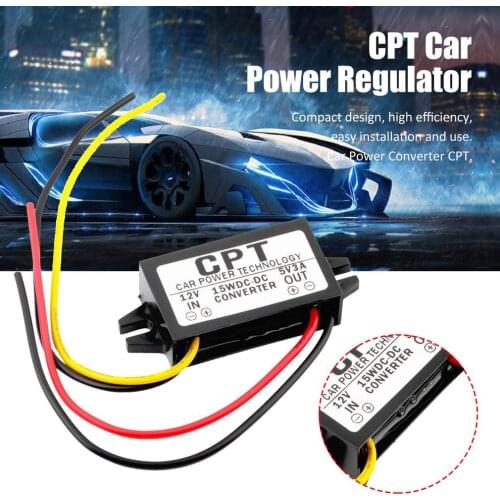 CPT-UL-1 Waterproof DC/DC Converter Regulator 12V To 5V 3A 15W Car Led Display Power CPT Car Power Regulator Power Converter