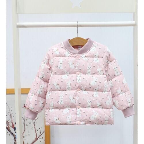 Children 90% Down Winter Baby Girls Coats Thicken Warm Toddler Kids Outerwear 2 Color