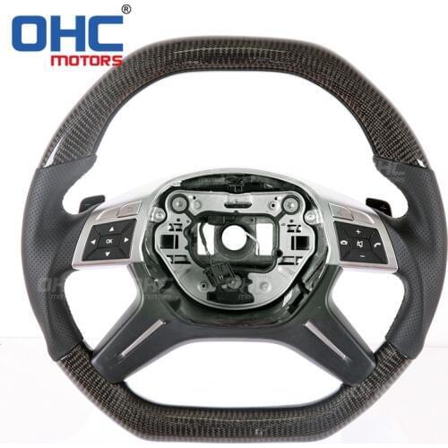 Real Carbon Fiber Steering Wheel for Mercedes Benz W463 W166 X166 G ML GLE GL GLS from OHC Motors