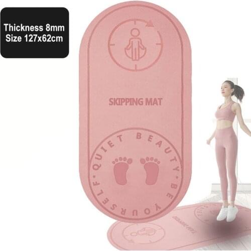 Home Indoor Fitness Dance Sports Mute Yoga Mat Rope Skipping Mat Odorless Sound Insulation and Shock Absorption High-Density