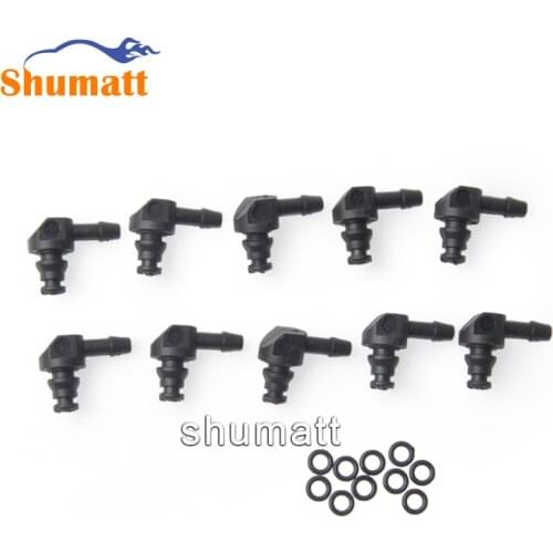 Common Rail Injectors Oil Backflow Plastic Pipe Joint Fitting For 0445110 Series Injection