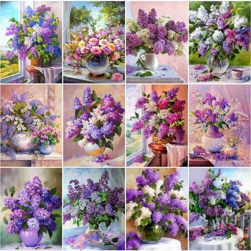 Art Paint Diy Diamond Flower Oil Painting Embroidery Accessories Arts and Crafts Floral Jewel Cross Stitch Nordic Home Decor