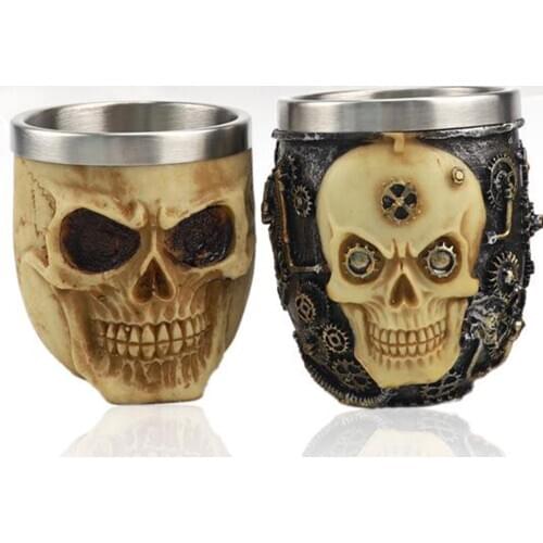 Mens Skull Pattern Soap Mug Shaving Lather Bowl for Razor Heavy Duty,Good Quality