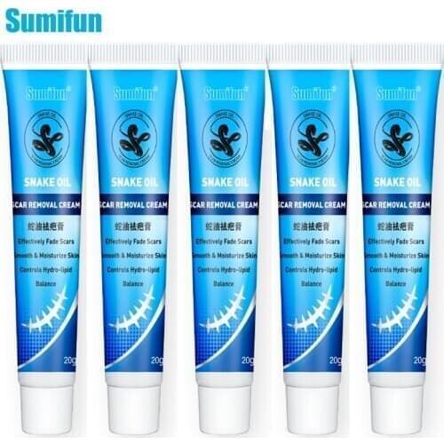 New Professional Sumifun 5PCS Snake Oil Ointment Remove Scar Cream Acne Treatment Hand Skin Face Care Natural