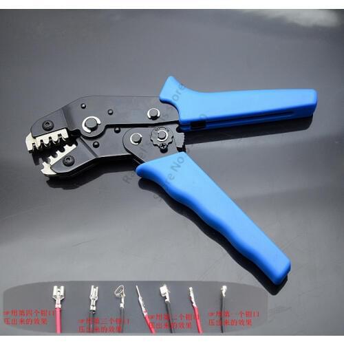 Crimping Tool for AWG28-18 (0.08-1.0 mm2) XH2.54/Dupont 2.54/2.8/3.0/3.96/4.8/KF2510/JST Connectors Terminal Crimper Plier