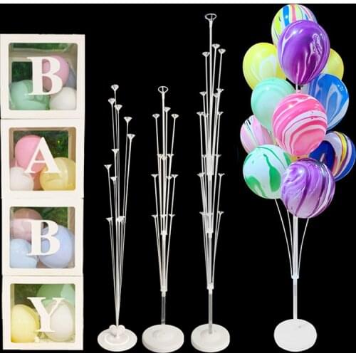 1/2Set Balloon Stand Column Balloon Garland Arch Kit Wedding Birthday Party Decoration Adult Kids Baby Shower Ballons Box Decor