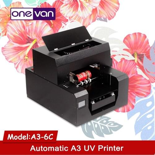 ONEVAN.Automatic A3 UV Flat and Cylinder Inkjet Printer with 3D emboss effect On common plastic/TPU/ABS/Acylic/Metal bottle Case