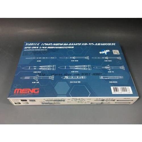 Meng Model 1/48 SPS-044 U.S. Long/Medium-Range Air-to-Air Missiles U.S. Rare