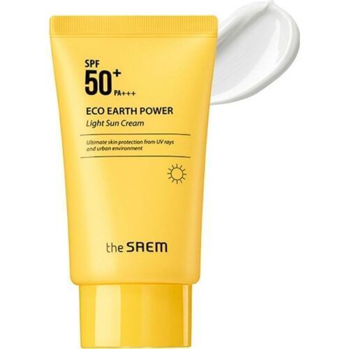 [The Saem] NEW Eco Earth Power Light Sun Cream SPF50+ PA+++ 50g - Korea Cosmetic