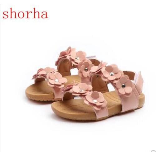 2018 Girls Flower Sandals Children Beach Slippers Shoes Summer Style Kids Slip-Resistant Sandals Girls Princess Shoes