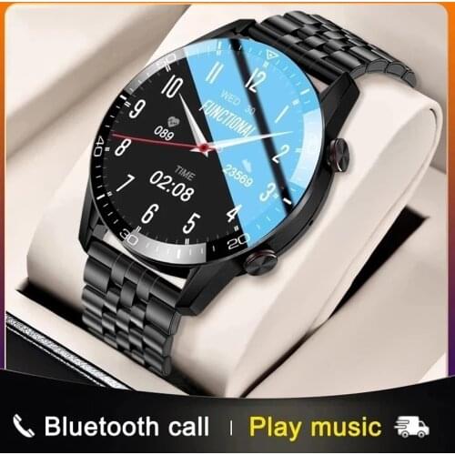 2021 Bluetooth Call Smart Watch Men IP68 Waterproof Heart Rate Blood Pressure Full Touch Screen Smartwatch Sports Fitness Watch