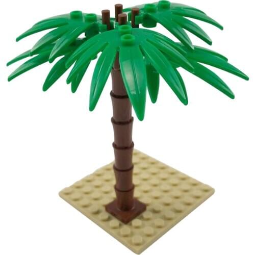 City Building Blocks Palm Tree Green Plant Trees Model sToys For Children Education Accessories sKids Gifts Compatible MOC Citys