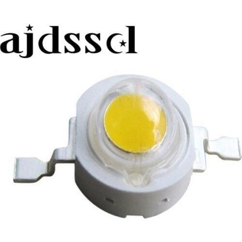 Free shipping 50PCS 1W 3w High power LED Lamps white /warm white 30mil 45mil Chips high light lights