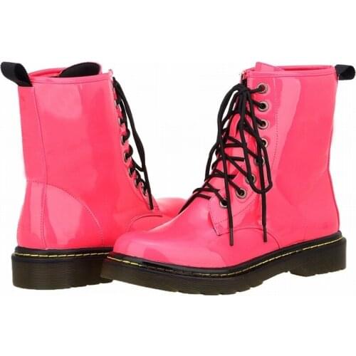 Square Heel High Heels Pumps Classic Women Shoes Round Toe PU 3CM Lace Up Ankle Strap zapatos de mujer size 35-42 blue red