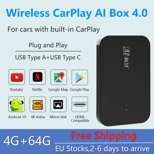 Video Box,for Cars with Apple CarPlay,for Mercedes Benz Audi VW Porsche Toyota Honda Hyundai Kia Ford Mazda Nissan Honda Peugeot