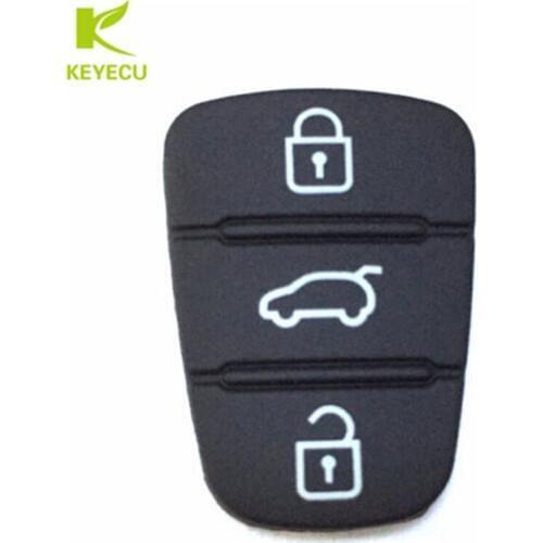 KEYECU Replacement New Keyless Remote 3 Button Key Pad Rubber for Hyundai I30 IX35 Kia Seed SeedPro Picanto Sportage