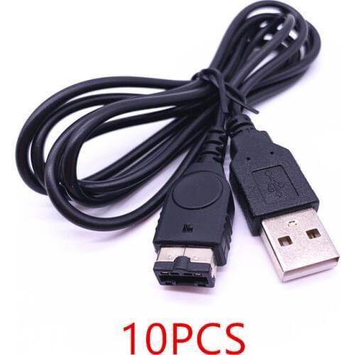 10 Pcs GameBoy Advance GBA SP USB Charger Charging Power Cable Cord for Nintendo GBA SP AGS-001 AGS-101 1.2m