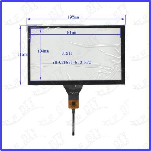 ZhiYuSun POST 8 inch capacitive touch screen YH-CTP831 NEW GLASS for GPS touch free shipping