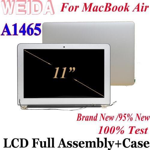 WEIDA 95% New LCD 11.6" For MacBook Air A1465 Display Touch Screen Full Complete Assembly Replacement A1465+AB Case