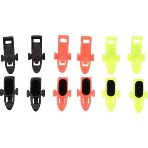 10pcs/lot Fishing Hooks Keeper Lure Bait Holder with Rubber Rings for Fishing Rod Fishing Gear Portable Accessories Fixed Bait 1