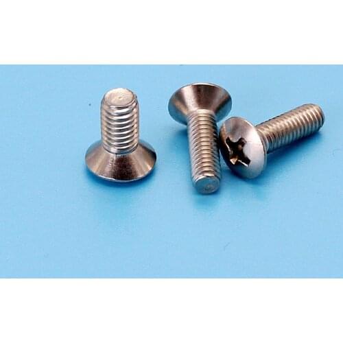 100PCS M3 Phillips screws Semi countersunk head Cross slot Furniture screw stainless steel 304 Cross socket