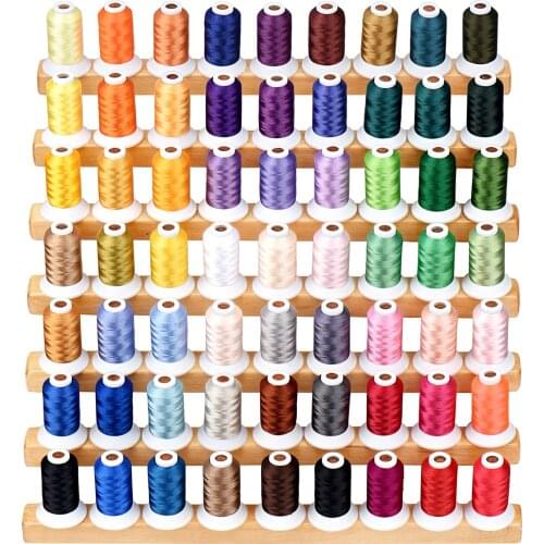63 different Brother colors embroidery machine sewing thread 500m each suitable for any embroidery machines