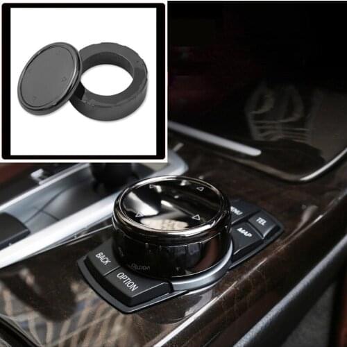 Car Multimedia Button Cover Trim Knob Sticker for BMW F10 F18 F07 F20 F21 F06 F12 F30 F01 F02 F25 F26 Car Decoration