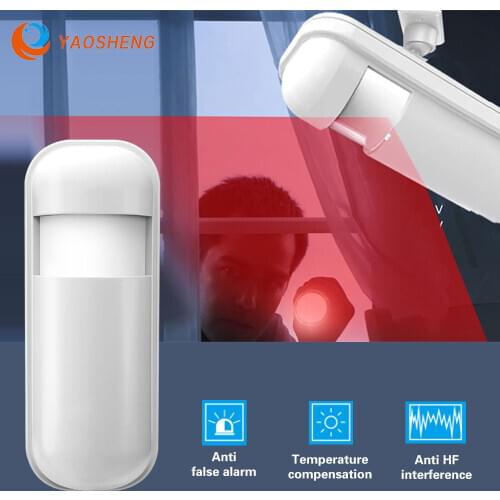 433Mhz Wireless PIR Infrared Motion Sensor Alarm Detector With Flash Led Light for Smart Home Security Alarm System