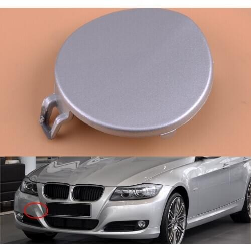 CITALL 51117207299 Silver Front Bumper Tow Eye Hook Cap Cover Fit for BMW 3 E90 E91 LCI 2009 2010 2011
