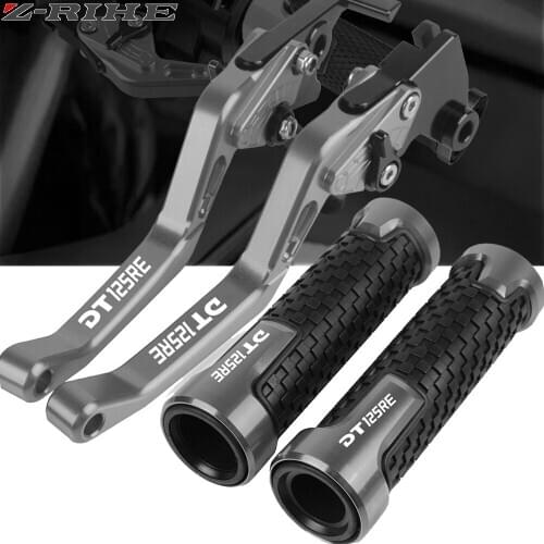 For Yamaha DT125RE DT 125RE 2004 2005 2006-2007 Motorcycle Accessories CNC Racing Grips Handle Grips Brake Levers Clutch DT125RE