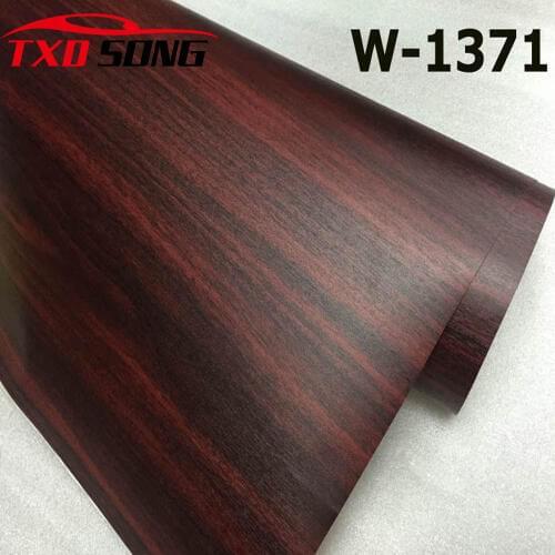 Good quality W1371 Wood PVC Grain Sticker Wood VINYL Wood PVC film internal decoration wood grain pvc vinyl film Free shipping