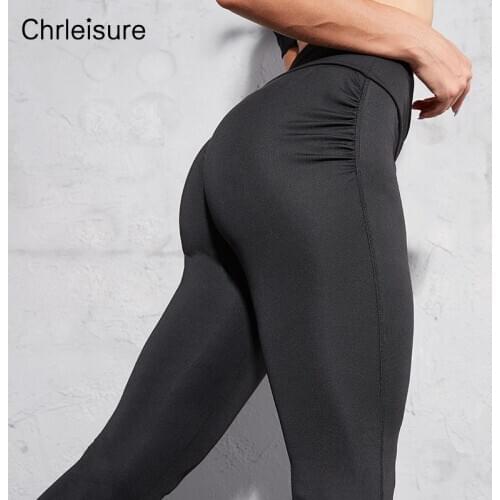 Women High Waist Leggings Fitness Push Up Workout Exercise Leggings Women Black Sport Gym Breathable Polyester Pants