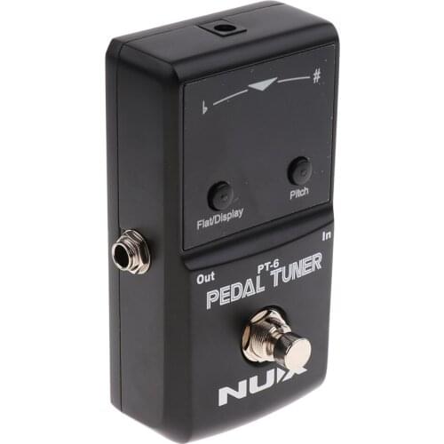 True Bypass Turnner Lightweight Aluminum Guitar Effector for Performance Black 4.72x2.44x1.18inch