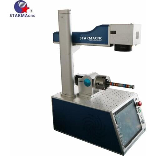 Mini touch screen with mini computer fiber laser marking machine 20w