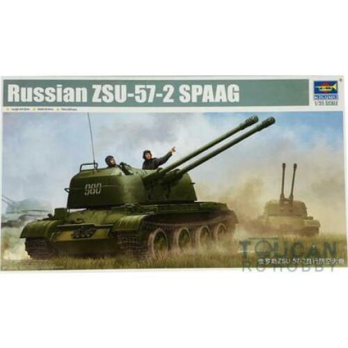 Model Trumpeter 1/35 05559 Russian ZSU-57-2 SPAAG Plastic Kit Antiaircraft Fire TH05256-SMT2