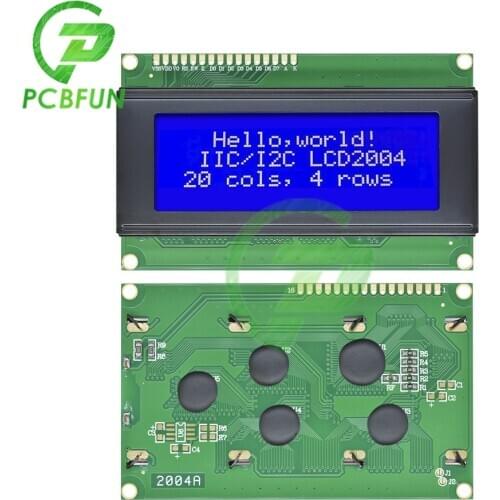 Diymore New 2004 204 20X4 Character LCD Display Module Blue Blacklight White Text 20 Characters x 4 Lines Board For Arduino 5V