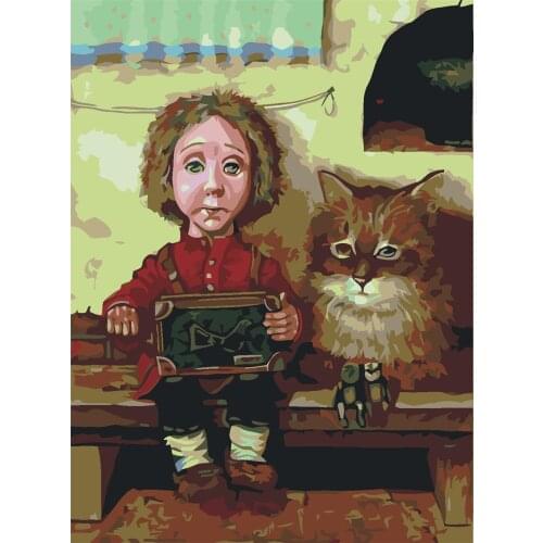 Parenthesis Love Frame Diy Painting By Numbers Drawing On Canvas Adult Child Handpainted Gift Home Decor Wall Art 40x50cm