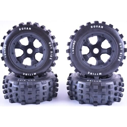 Strong Grip Off-road Tire Set for KM ROVAV HPI Baja 5T 5SC Traxxas x-maxx LOSI 5IVE-T DBXL 195*80MM