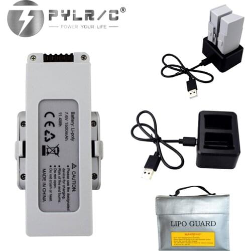 Original 7.6V 1500mAh Rechargeable Battery With Explosion-proof Bag And Charger Set For Hs510 F30 RC Quadcopter Drone 2Pcs/Set