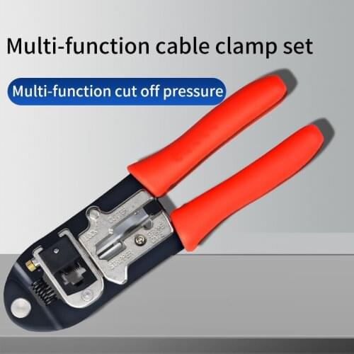 Professional Crimper Hand Network Tools Wire Pliers Cable RJ45 Stripper Pressing Clamp Tongs Clip Peeling Shear Non-slip Handle