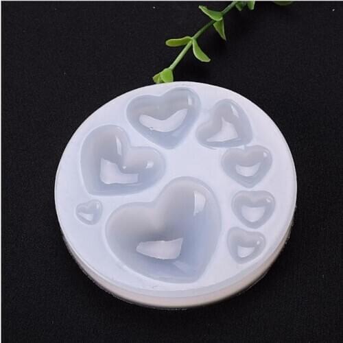Various Love Heart Shape Silicone Cake Mold , Baking Silicone Mould For Soap Cookies Fondant Cake Tools Cake Decorating