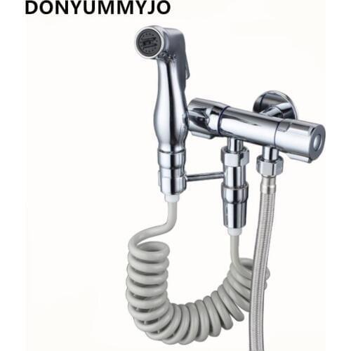 1 Set Bidet Faucets Handheld Shower Muslim Shower Toilet Bidet Spray Toilet Washer Wall Mount Bidet Tap