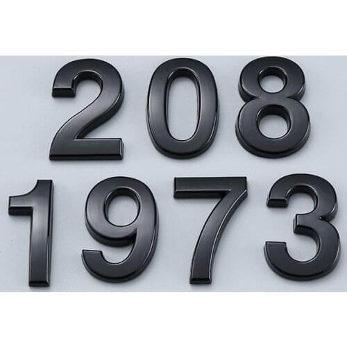 Self Adhesive 3D Number Stickers House Room Door Number Plate Sign for Home Apartment Cabinet Table Mailbox Outdoor Door Numbers